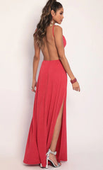 Sparkling Maxi Dress in Red