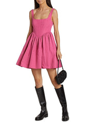 Staud Landscape Corset Minidress