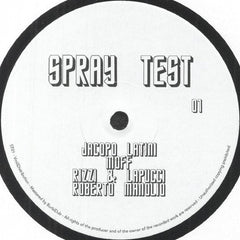 Various : Spray Test 01 (12", EP)