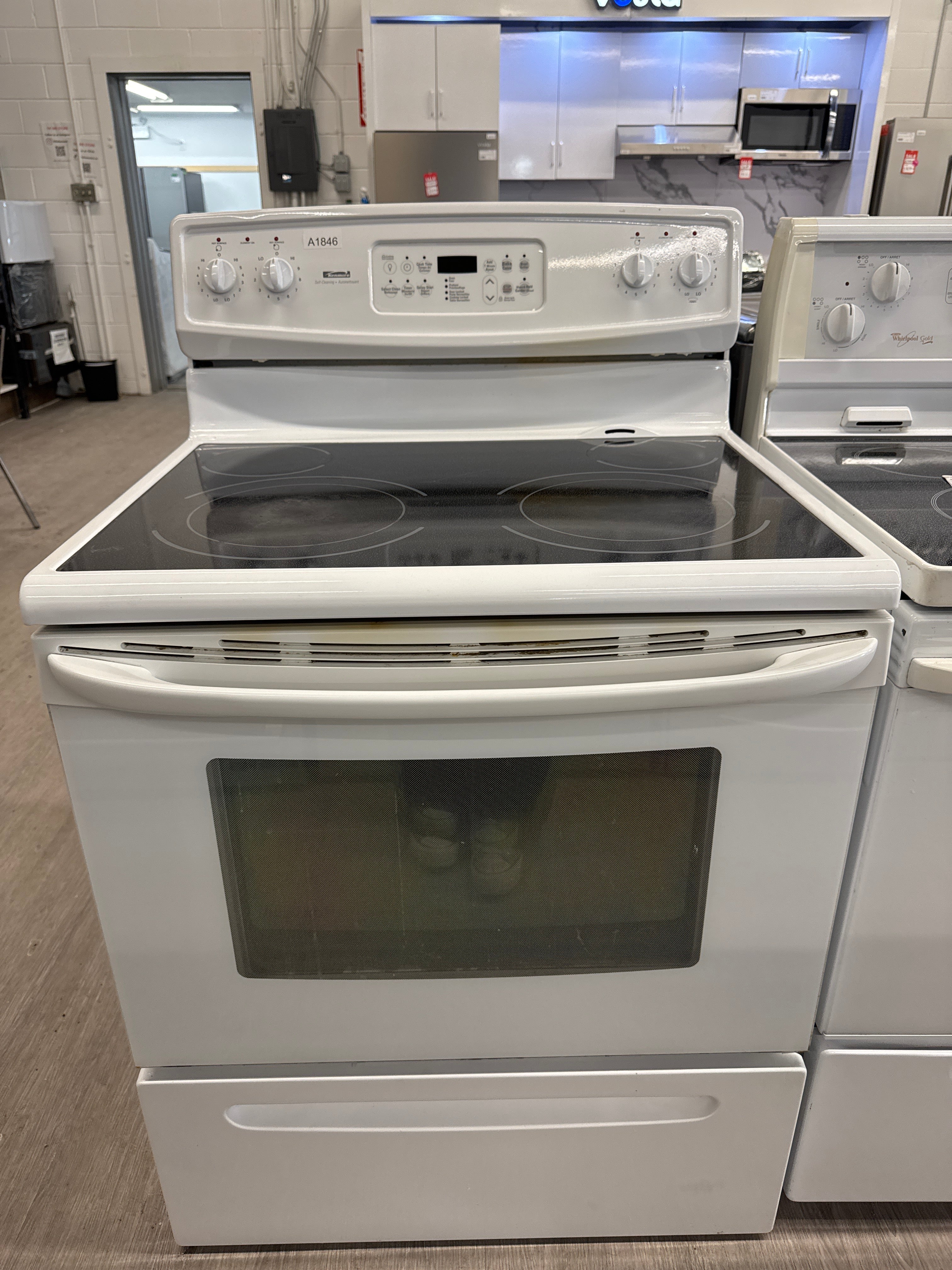 Kenmore 30” Freestanding Glass Top Range - C970-656121