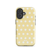 Butter Cream Polka iPhone Case