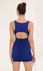 Cutout Dress in Blue