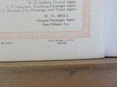 New Orleans and the Gulf Coast Illinois Central Railroad 1926 Stapled soft cover