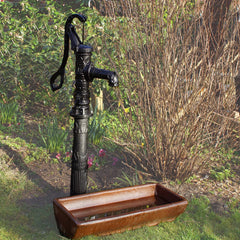 Schwengelpumpe + Pumpenständer Antik Nostalgie Gusseisen Handpumpe Gartenpumpe Ständer