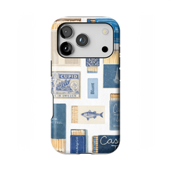 Teal flame iPhone Case