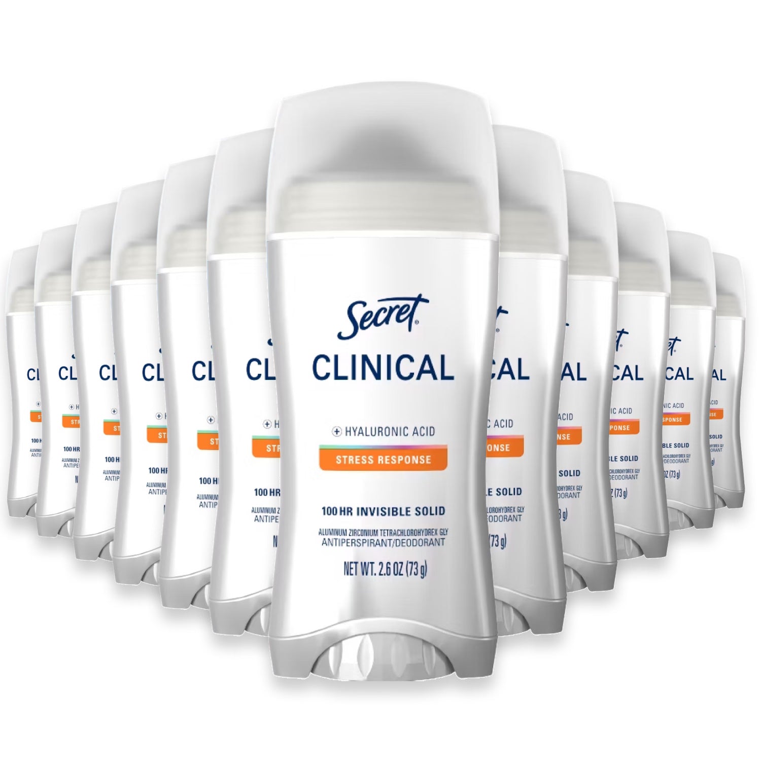 Secret Clinical Strength Invisible Solid 2.6oz, Stress Response - 12 Pack