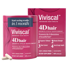 Viviscal 4D Hair Growth Cycle Supplements for Women 30 Day Supply 60 Capsules