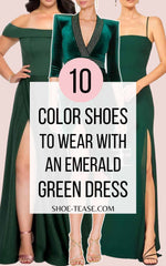 10+ Chic Color Shoes to Style with an Emerald Green Dress