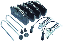 SERIE PASTIGLIE FRENOANTERIORI-POSTERIORI PER IVECO L 2000 oe 500055372
