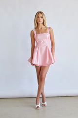 Daisy Square Neck Babydoll Mini Dress