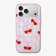Coquette Cherries MagSafe® Compatible iPhone Case