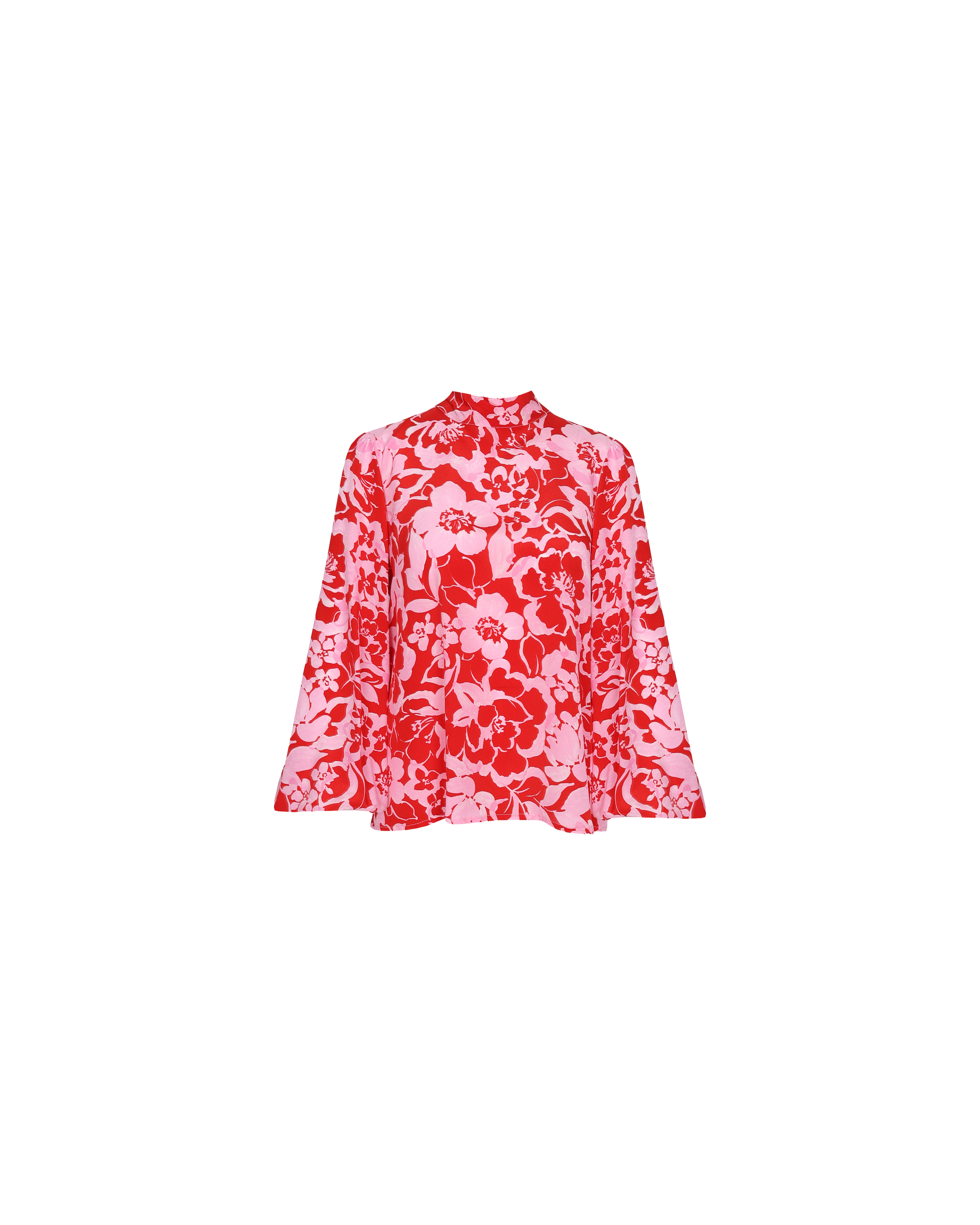 BOBBI SILK BLOUSE CHERRY FLORAL