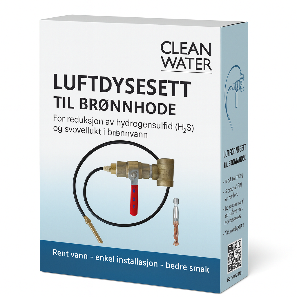 Luftdysesett til brønnhode for reduksjon av hydrogensulfid og svovel "råtne egg" lukt