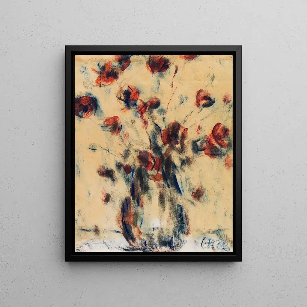 Christian Rohlfs - Feldmohn in blauer Vase.webp