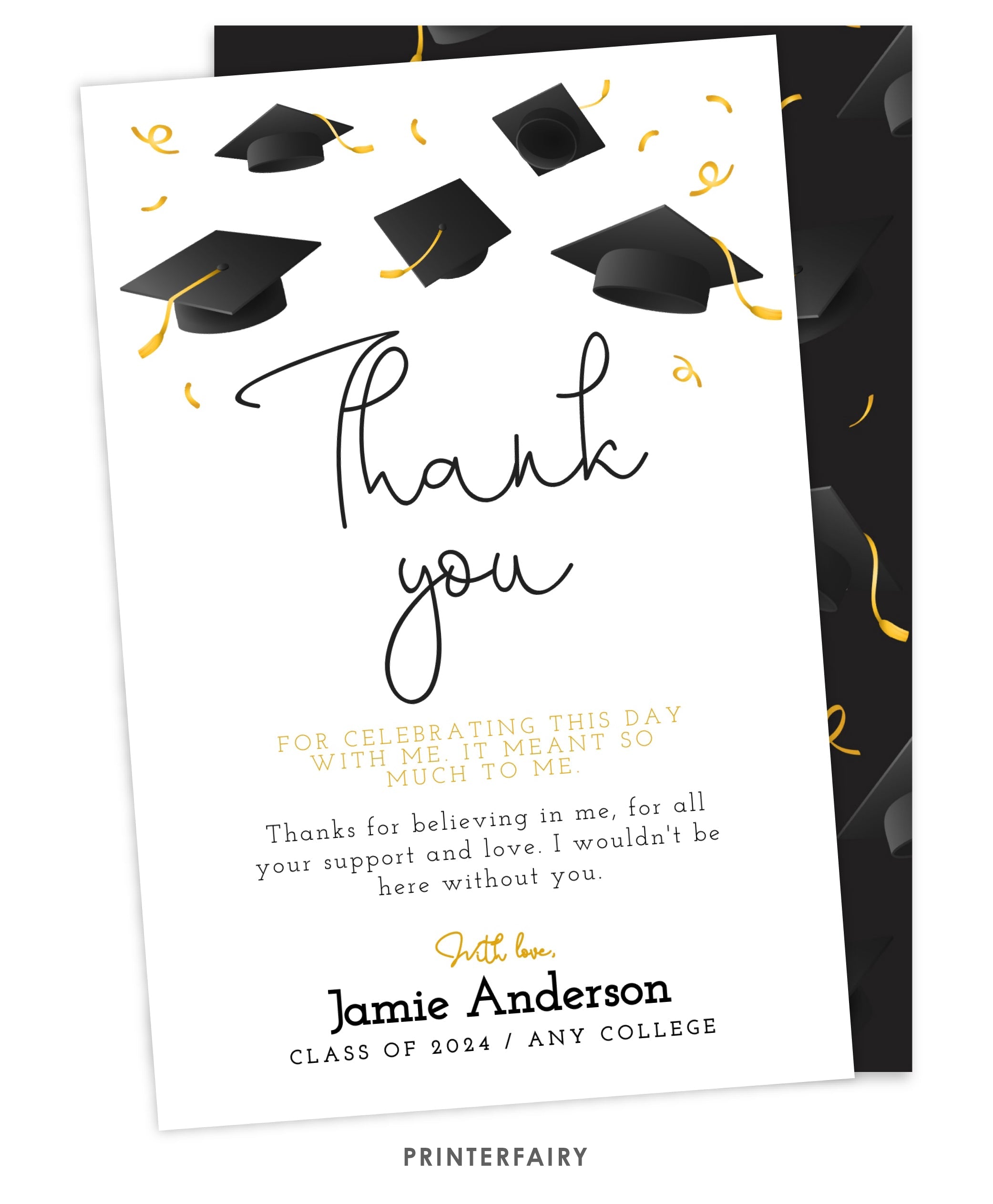 Graduation Thank You Card