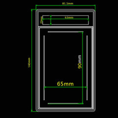 Empty Psa Slab PSA Style Graded Card Slab – Snap Tight, No Glue, Reusable – Clear Acrylic (35pt) Psa Slab Bumper Guard