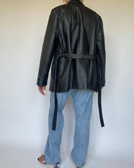 VINTAGE BLACK LEATHER JACKET 3370