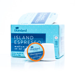 Island Espresso Recyclable K-Cups (Med/Dark Roast) - Blue Island Coffee