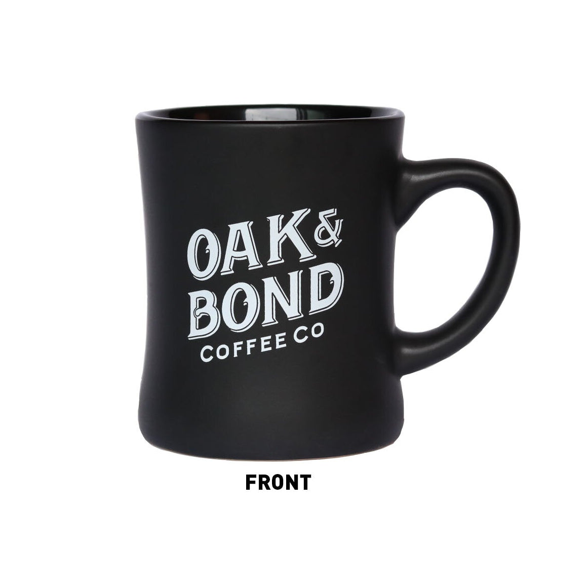Matte Black 'Barrel Aged' Diner Mug