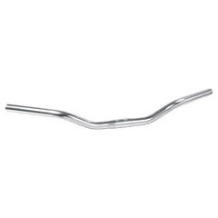 Ergotec stadsfiets stuurbocht in aluminiumlook voor 25.4 mm stuurbuizen, geschikt voor city- en cruiserfietsen.