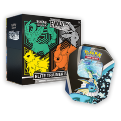 Pokémon TCG: Sword & Shield – Evolving Skies Elite Trainer Box & Eevee Evolutions Tin Bundle - Green / Vaporeon