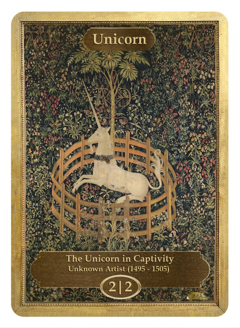 Unicorn Token (2/2) by Unknown Artist - Original Magic Art