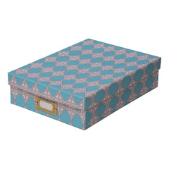 Romarong Vai Blue Lidded Portfolio Box