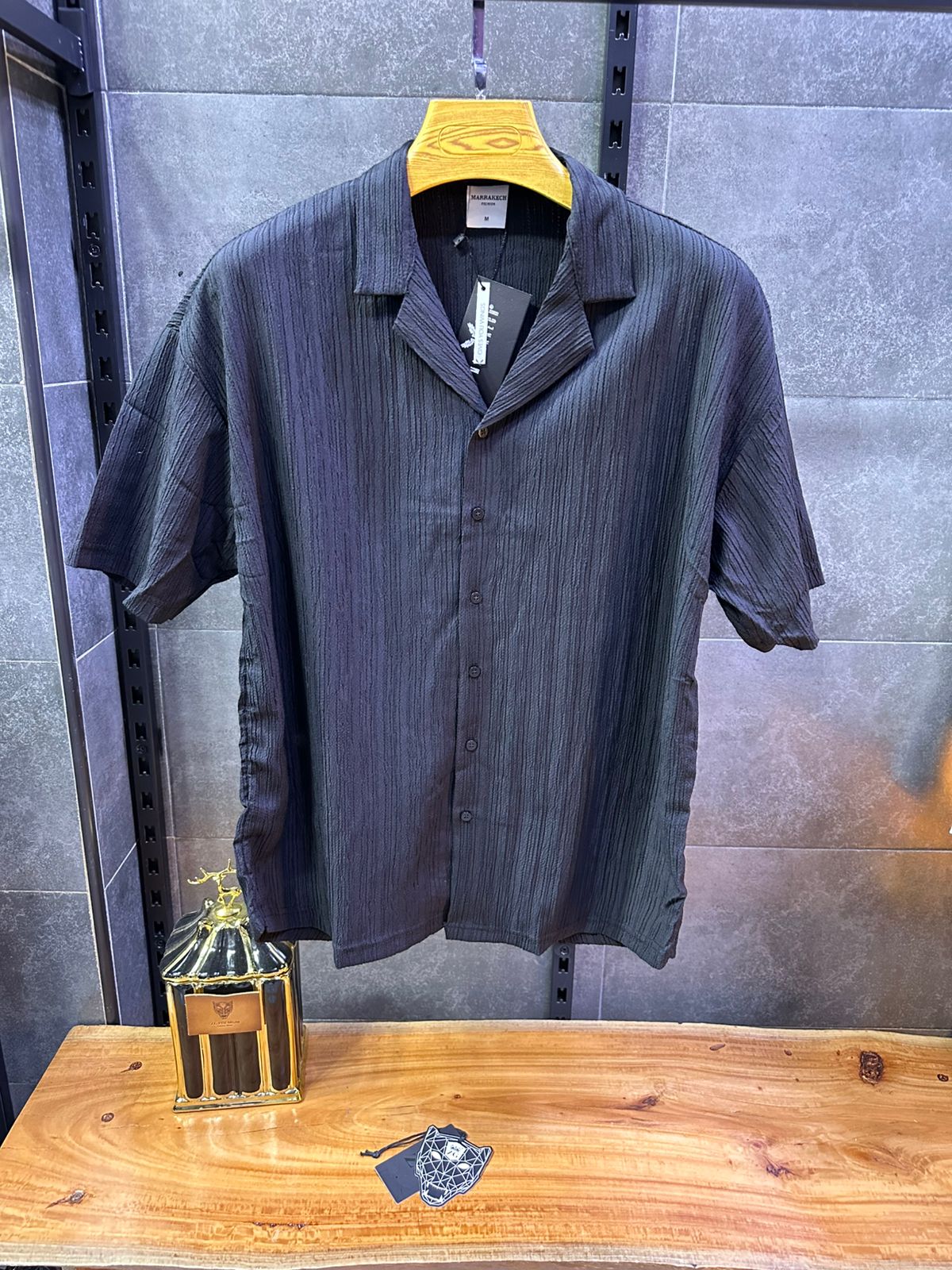 CHEMISE MARRAKECH BLACK GML 2188 - ZG PREMIUM