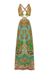 ALEMAIS CONTEMPORARY WARDROBE DRESS_MIDI CLEMENZA CUT OUT MIDI DRESS