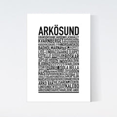 Arkösund Text Poster