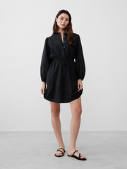 Voile Mini Shirtdress