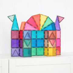 connetix magnetische tegels glitter castle 48st | CT-G-00048-GP | 3