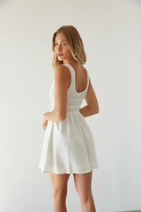 Wren Smocked Fit and Flare Mini Dress