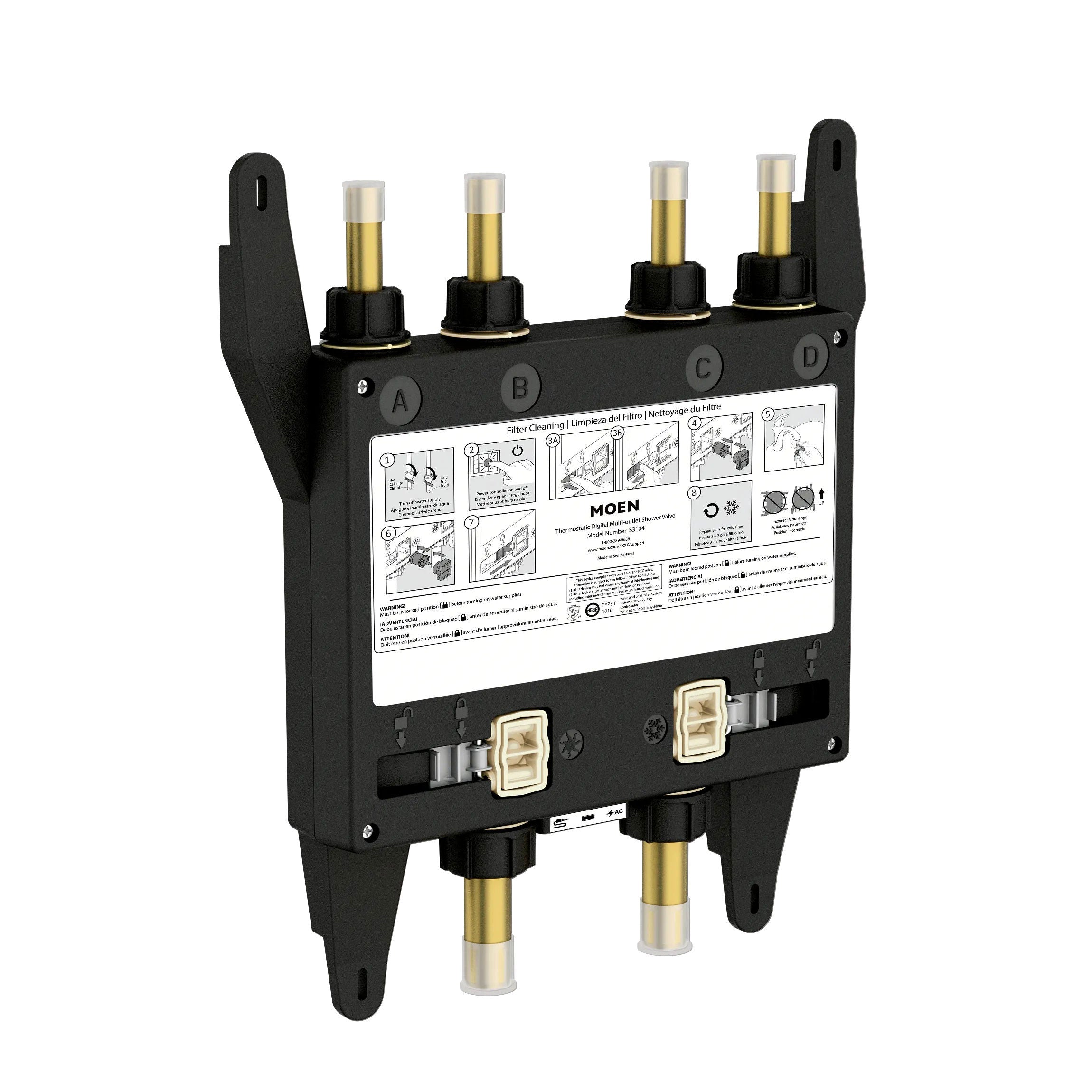 S3104 - Smart Shower 4-Outlet Shower Valve