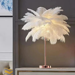 Fjerpalmetræ Natlampe - Bordlampe - Boligindretning - Metal Table Lamps Danmarkmode.dk