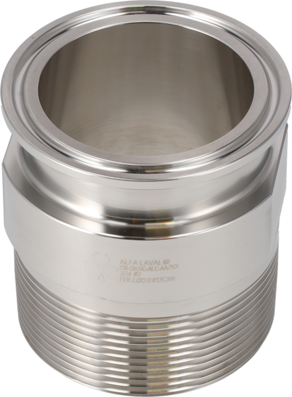 Adattatore Tri-Clamp® 21MP 2" 2" #7 304 TriClamp igienico NPT maschio
