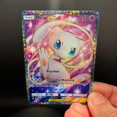 Mew Ex Alt Art Holographic Pokémon TCG Pocket Self Made Card - Sharp Details!