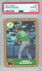 Graded 1987 Topps Mark McGwire #366 Rookie RC Baseball Card PSA 10 Gem Mint