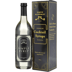 Bottle of Liquid Alchemist Simple Syrup Premium Cocktail Syrup 750ml