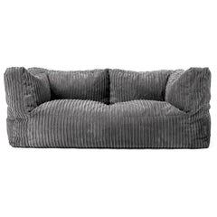 2-Sitzer Albert Sitzsacksofa - Cord Schiefergrau 01