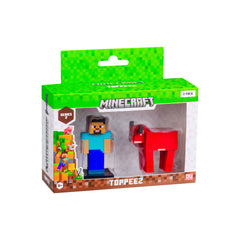 Minecraft - 3D 6 cm Figure 2 pack S2 - Steve and Mooshroom Minecraft