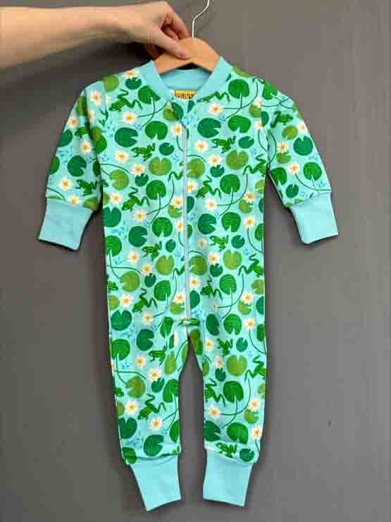 DUNS Zip Rompersuit - Water Lilies