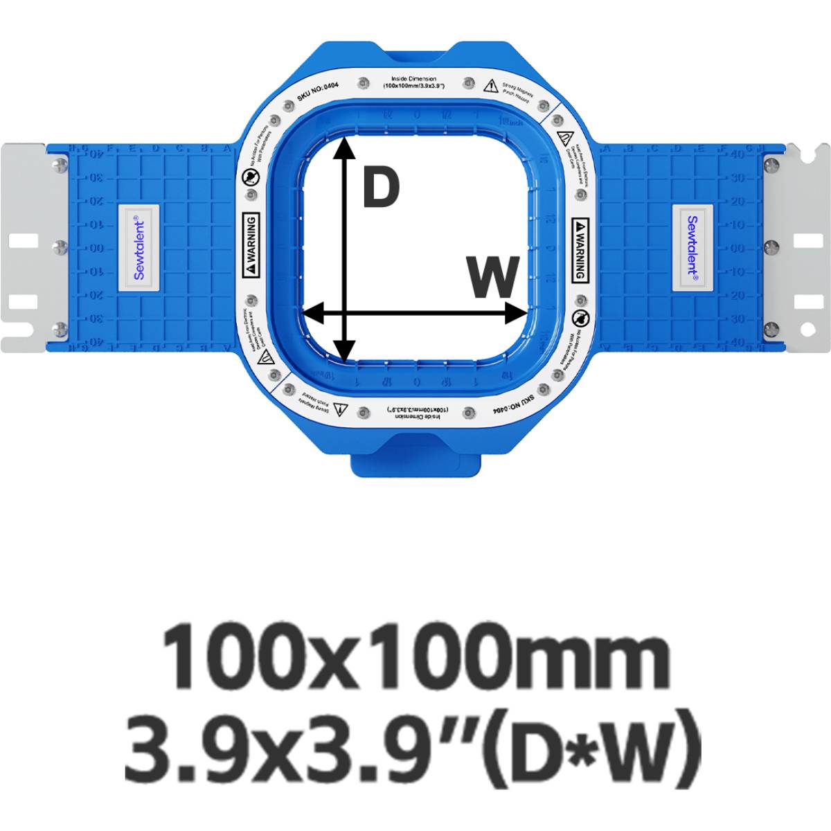 Magnetic Hoop 3.9"x3.9" | 100x100mm for ROSEW Embroidery Machines