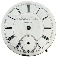 Antique 6s 1892 New York Standard 11 Jewel Pocket Watch Movement 48 USA
