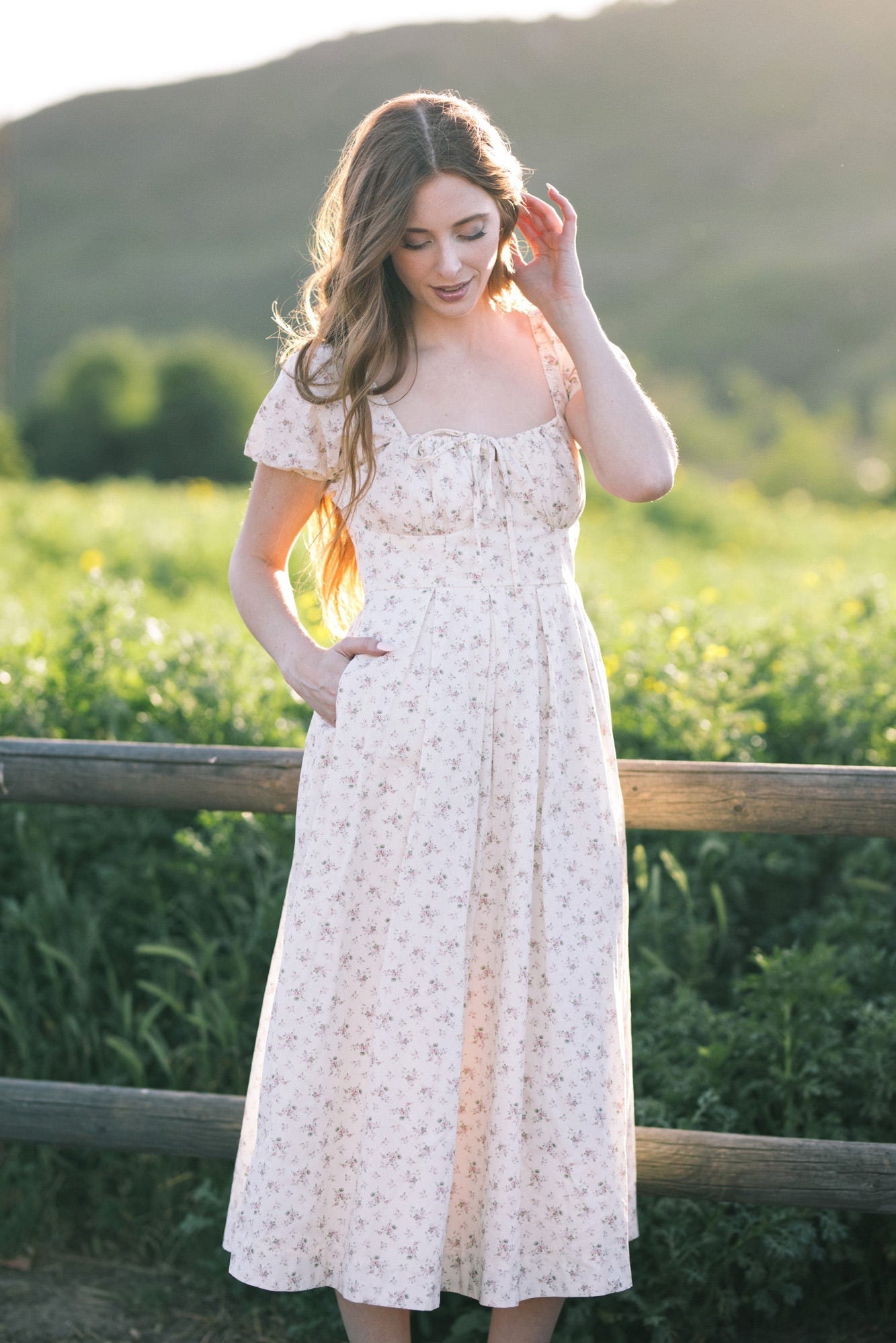 Fatima Floral Sweetheart Dress