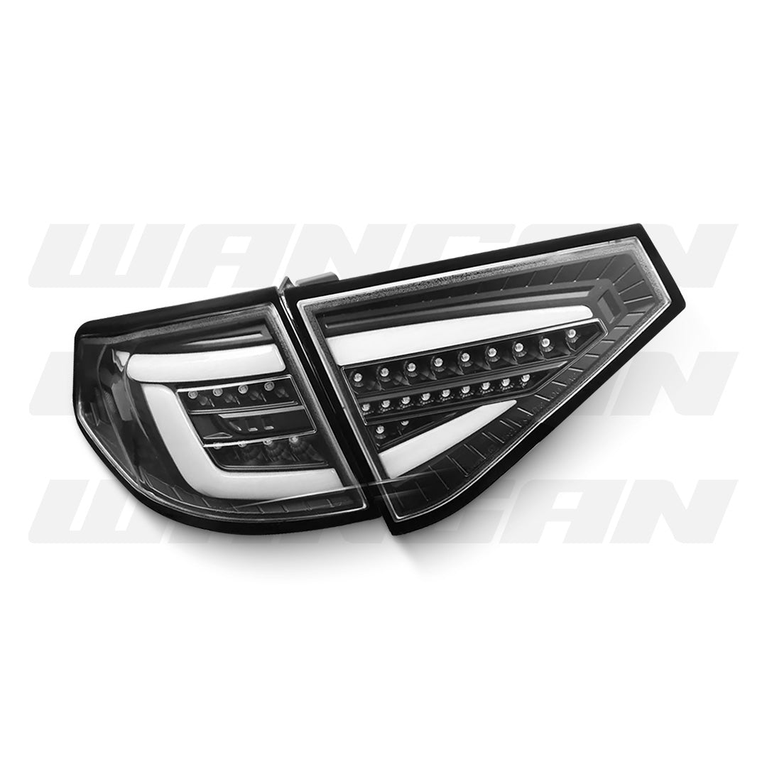 Subaru Impreza G3 / GR (2008 - 2013) Sequential Black 3D LED Dynamic Signal Tail Lights LH + RH