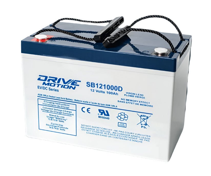 12V, 100Ah, replacement battery for Tian neng 6-EVF-100 with M8 Insert terminals Sealed Lead Acid CB Generic Default Title