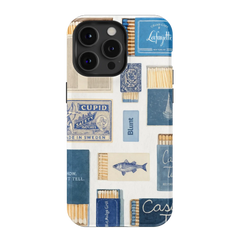 Teal flame iPhone Case