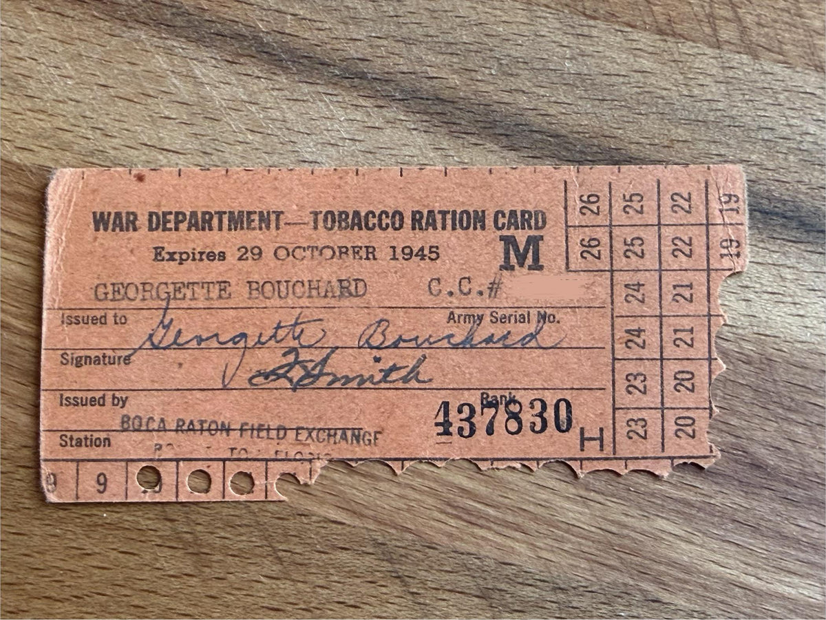 1945 Tobacco Ration Card : r/mildlyinteresting