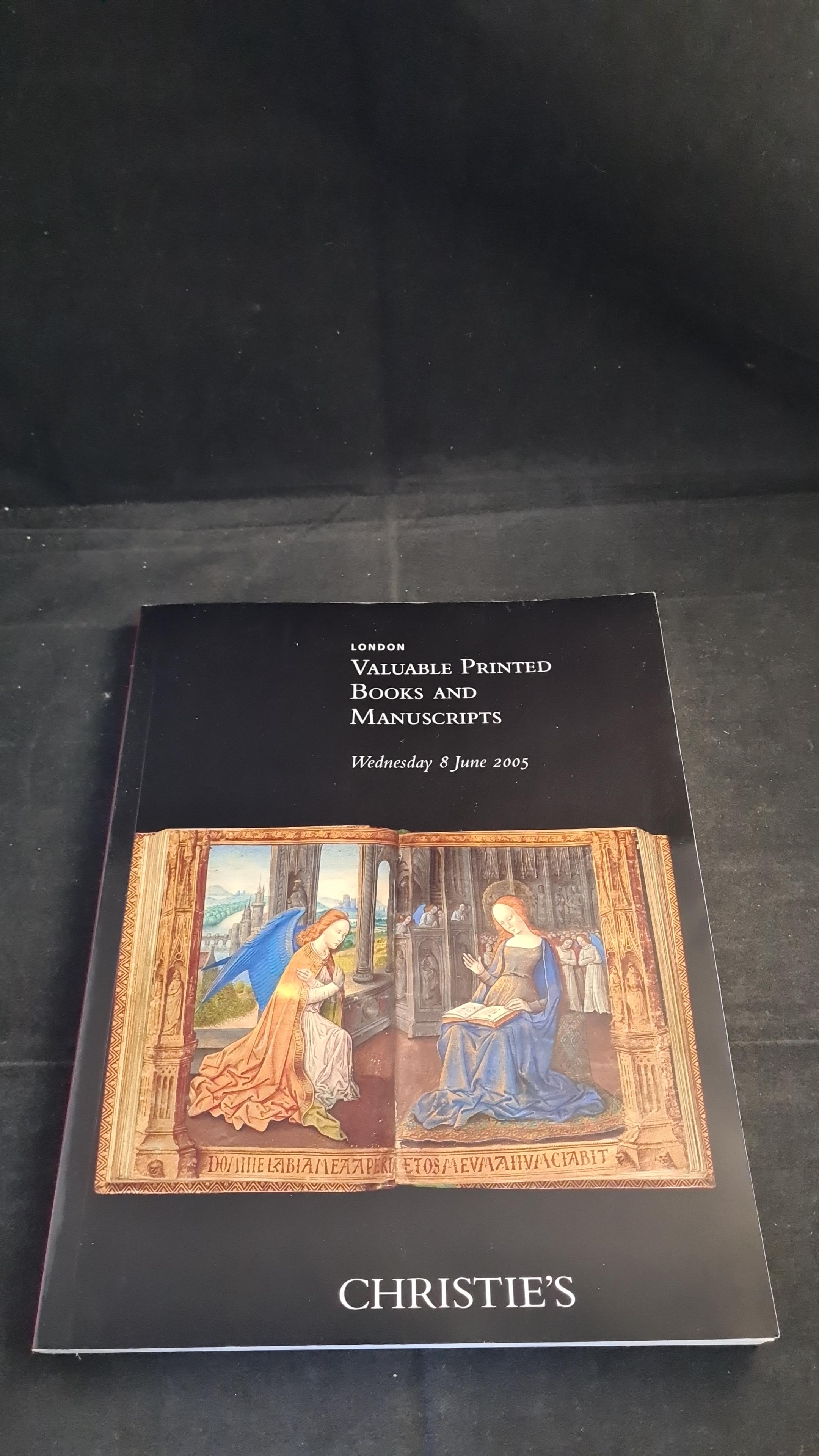Christie's 8 June 2005, Valuable Printed Books  & Manuscripts, London